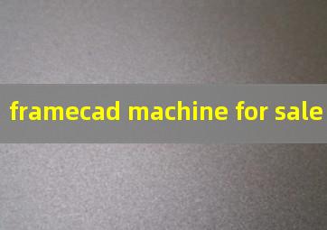 framecad machine for sale buy